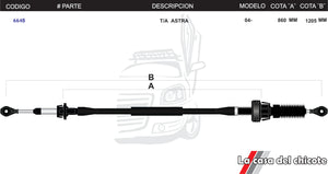 Chicote Selector de Velocidades T/A Astra Modelo.2004-