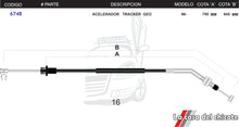 Cargar imagen en el visor de la galería, Chicote de Acelerador Tracker Geo Modelo.96-
