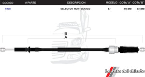 Chicote Selector de Velocidades Montecarlo Modelo.87-