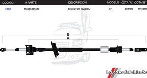 Chicote Selector de Velocidades malibu Modelo.2007-