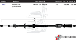 Chicote Selector de Velocidades T/A Cutlass 3.1L Modelo.97-