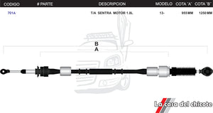 Chicote Selector de Velocidades T/A Sentra Modelo.2013-