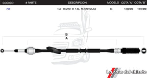 Chicote Selector De Velocidades T/A Tsuru Iii Modelo.93-