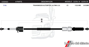 Chicote Selector de Velocidades T/A Altima 2.5L Modelo.2007-