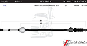 Chicote Selector de Velocidades Renault Megane 4cil. Modelo.2005-