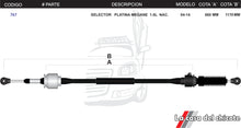 Cargar imagen en el visor de la galería, Chicote Selector De Velocidades Platina Megane 1.6L Nacional Modelo.Todos
