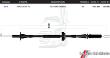 Cargar imagen en el visor de la galería, Chicote Selector de Velocidades T/A Taurus Modelo.95-
