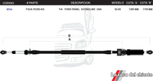 Cargar imagen en el visor de la galería, Chicote Selector de Velocidades T/A Panel Econoline Usa Modelo.92-95
