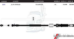 Chicote Selector de Velocidades T/A Lincoln Modelo.2005-