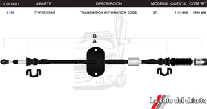 Chicote Selector de Velocidades T/A Edge Modelo.2007-