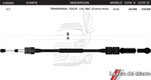 Chicote Transversal Focus 2.0L Nacional Modelo.01-03