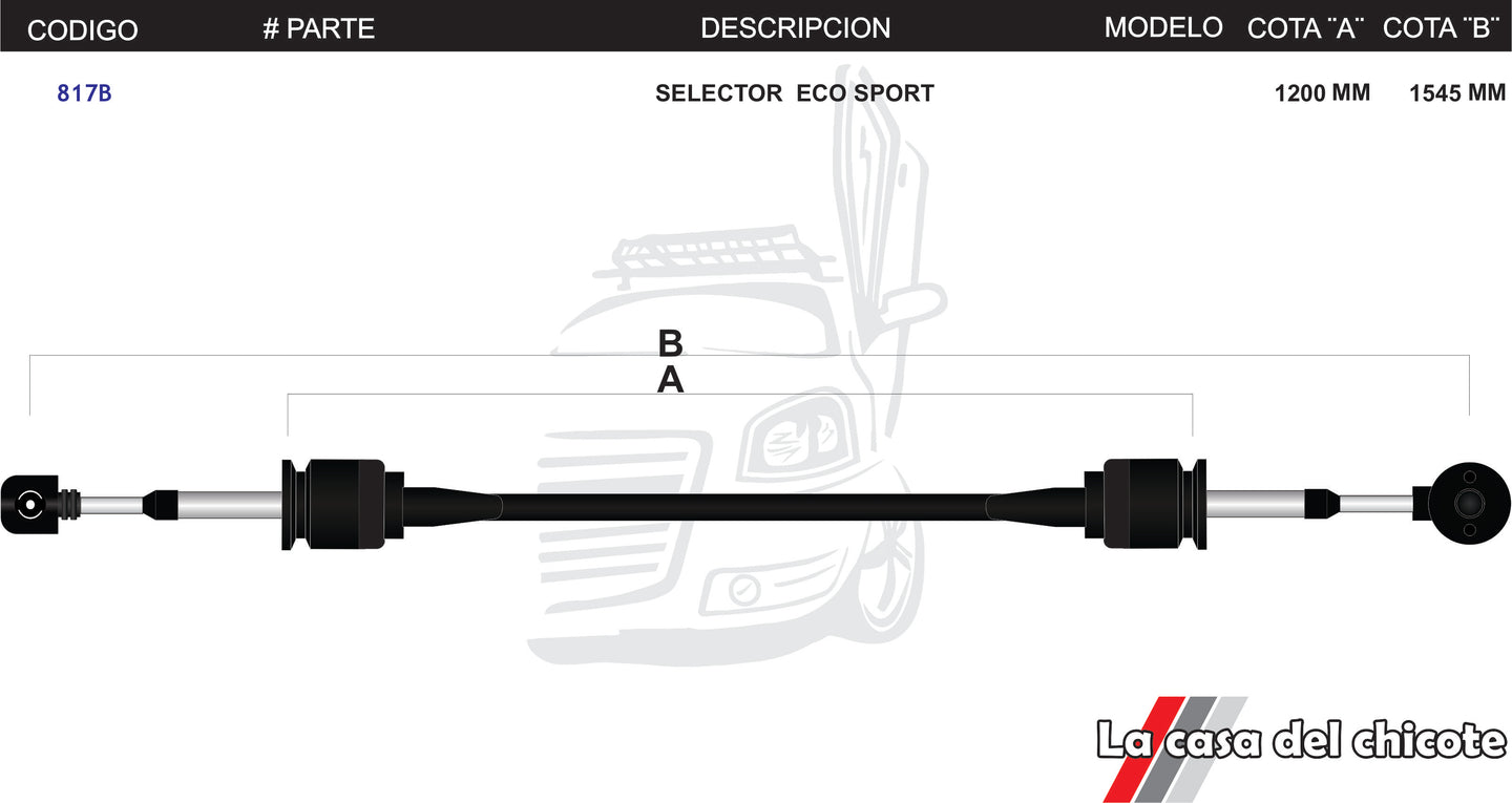 Chicote Selector de Velocidades Ecosport