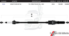 Cargar imagen en el visor de la galería, Chicote Selector de Velocidades T/A Focus 2.0L Nacional Modelo.00-06
