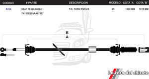 Chicote Selector de Velocidades T/A Focus Modelo.2007-