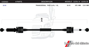 Chicote Transversal Figo 4cil. 1.5L Modelo.16-18