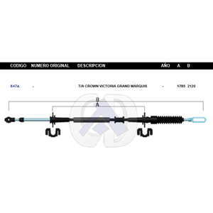 Chicote Selector de Velocidades T/A Crown Victoria Grand Marquis