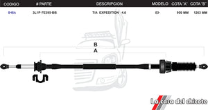 Chicote Selector de Velocidades T/A Expedition 4.6L Modelo.2003-