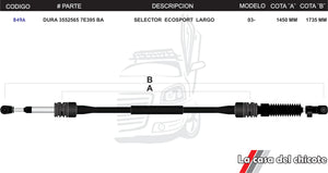 Chicote Selector de Velocidades Ecosport Largo Modelo.2003-