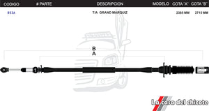 Chicote Selector de Velocidades T/A Grand Marquis Modelo-Todos