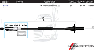 Chicote Selector de Velocidades T/A Thunderbird Cougar Modelo.90-