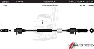 Chicote Selector de Velocidades Mercury