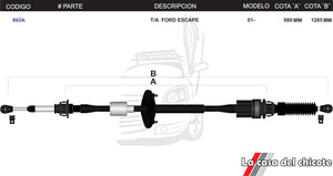 Chicote Transversal Ford Escape