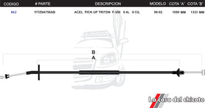 Chicote de Acelerador Pick Up Triton F-350 5.4L 8cil. Modelo.98-02