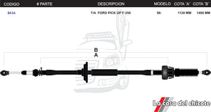 Chicote Selector de Velocidades T/A Ford Pick Up F-250 Modelo.98-