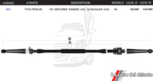 Chicote Selector de Velocidades T/A Ranger Explorer 4.0L Modelo.93-