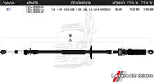 Cargar imagen en el visor de la galería, Chicote Selector de Velocidades T/A Pick Up F-150 F-250 USA Modelo.90-96
