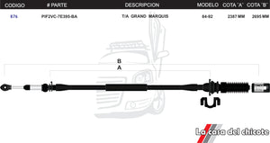 Chicote Selector de Velocidades T/A Grand Marquis Modelo.84-92