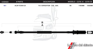 Chicote Selector de Velocidades T/A Expedition 4.6L USA Modelo.2000-