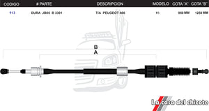 Chicote Selector De Velocidades T/A Peugeot 406 Modelo-2011