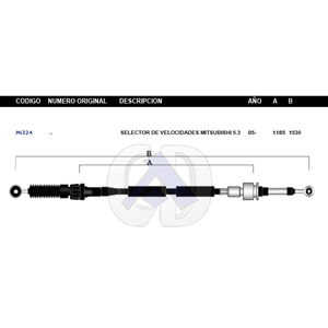 Chicote Selector De Velocidades Mitsubishi 5.3L Modelo.2005-