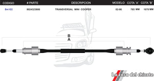 Chicote Transversal Mini Cooper