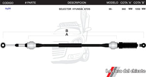 Chicote Selector de Velocidades Atos Modelo.08-