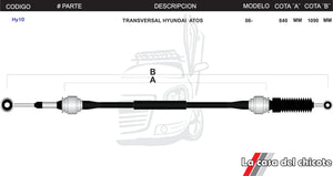 Chicote Transversal Hyundai Atos Modelo.08-