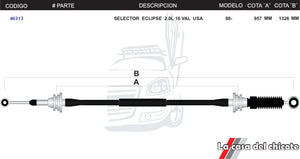 Chicote Selector De Velocidades Eclipse 2.0L U.S.A Modelo.98-