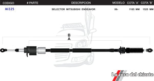 Chicote Selector de Velocidades Mitsubishi Endeavor Modelo.2006-