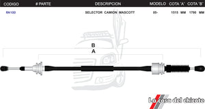 Chicote Selector de Velocidades Camion Mascott Modelo.2005-